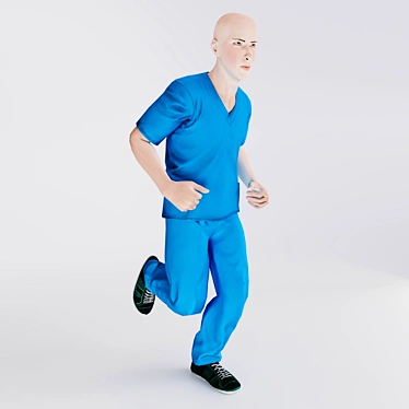 Modern Millimeter Human 3D Model 3D model image 1 