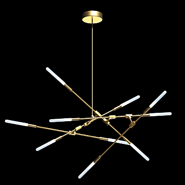 Dawn 10 Horizontal Pendant Light 3D model image 1 