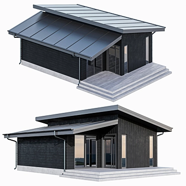 Modern Modular House: Stylish, Efficient, Affordable 3D model image 1 