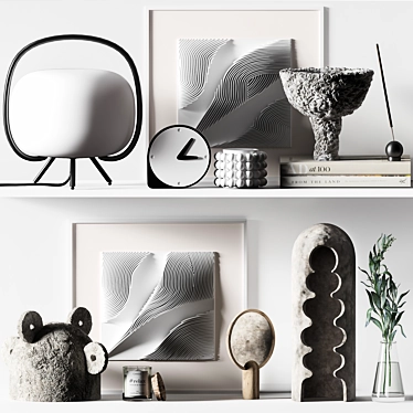 Elegant Decor Set: Reliefs & Olive 3D model image 1 