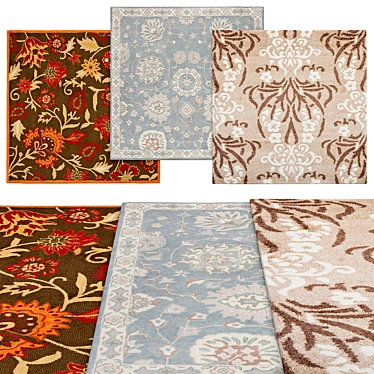 Square Rugs | Various Sizes 3D model image 1 