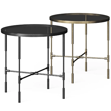 Elegant Ynez Side Table 3D model image 1 