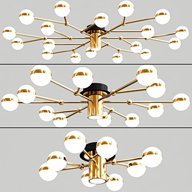 Modern LED Ceiling Chandeliers - ATICA 3D model image 1 