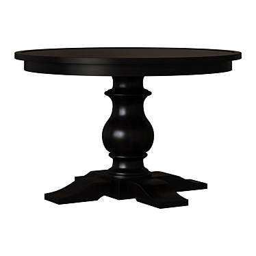 Elegant Monastery Dining Table 3D model image 1 