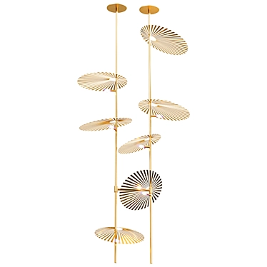 Elegant DISCUS Pendant Lamp 3D model image 1 