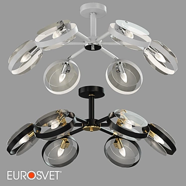 Eurosvet Gallo Loft Style Ceiling Lamp 3D model image 1 