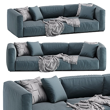 Modern Poliform Shanghai Sofa 3D model image 1 