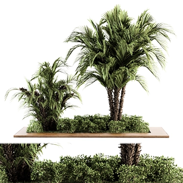 Lush Greenery Garden Set 3D model image 1 