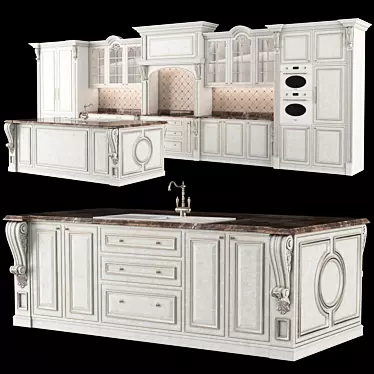 Elegant Kitchen Charm 3D model image 1 