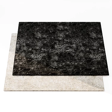 Seamless Carpets Set 01 - Black & Beige 3D model image 1 