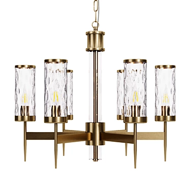 Sleek Sham Chandelier: Small & Stunning 3D model image 1 