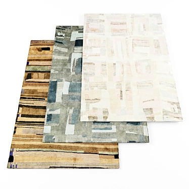 Modern Rugs Set - High Resolution Textures 3D model image 1 