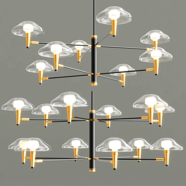 Modern Elegance Chandelier Meduza 3D model image 1 