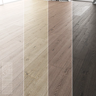 Wooden Floor Tile Set 13 | High-Quality 3D Model 3D model image 1 