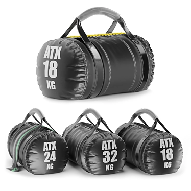 Strongman Weight Bag: Ultimate Gym Essential 3D model image 1 