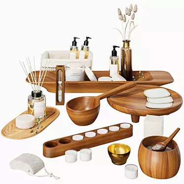 Zara Home Spa Collection: Indulge in Luxury 3D model image 1 