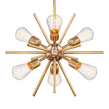 Louella 6: Elegant Sputnik Chandelier 3D model image 1 