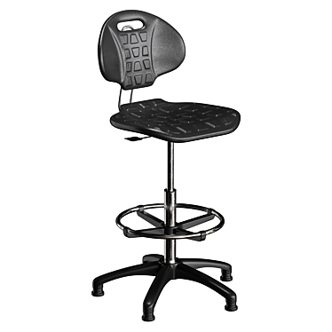 ErgoLab PU Adjustable Stool 3D model image 1 