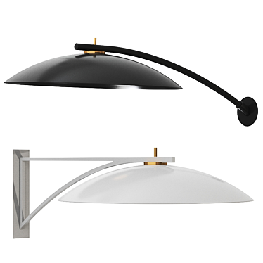 Saya Light Rakumba Wall Lamp: Sleek and Stylish Illumination 3D model image 1 