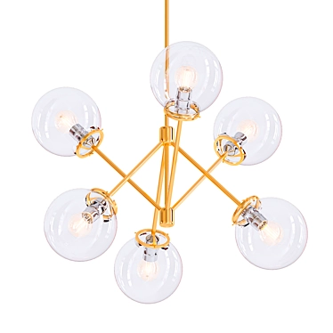 Modern Latuna Chandelier 3D model image 1 