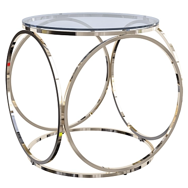 Sleek Silver Coffee Table: Halmar Venus S 3D model image 1 