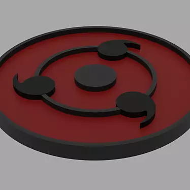 Naruto's Sharingan Amulet 3D model image 1 