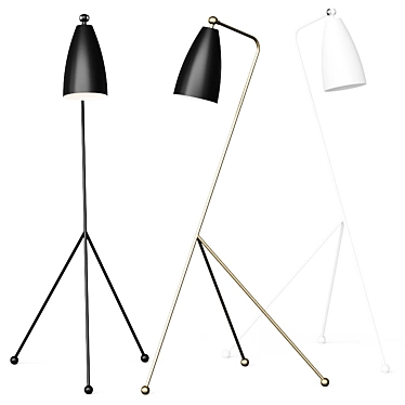 Modern Shany Floor Lamp: Sleek Design, Versatile Lighting 3D model image 1 