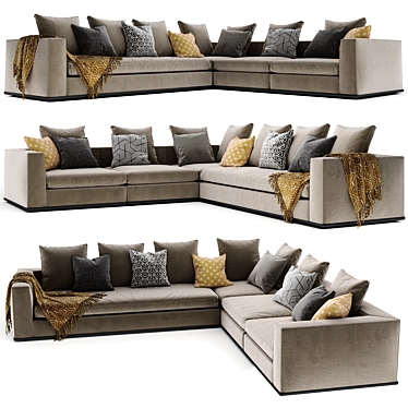 Modern Corner Sofa: Minotti Powell 3D model image 1 