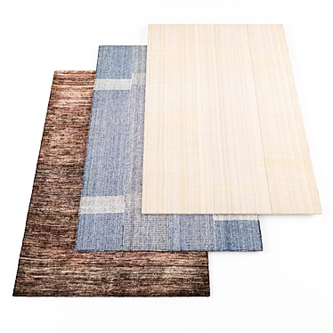 Modern Rugs Set: High-Resolution 3D Textures (6pcs) 3D model image 1 