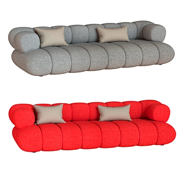 Intermade 3 Seater Sofa: Modern Elegance by Roche Bobois 3D model image 1 