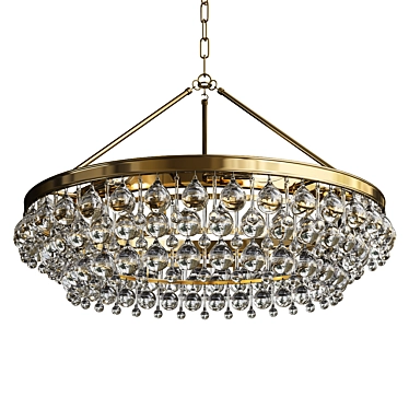 Calypso Round Chandelier: Elegant Lighting Solution 3D model image 1 