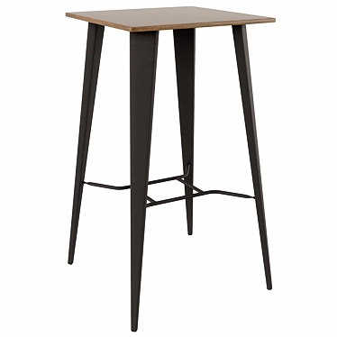 Malira 60x60 Rustic Workshop Table 3D model image 1 