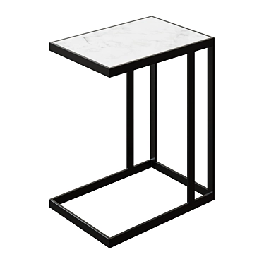 Elegant Osaka Marble Coffee Table 3D model image 1 