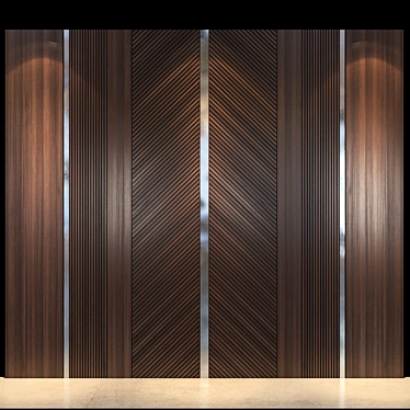 57 Wall Panel: stylish and functional 3D model image 1 