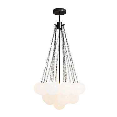 Klou Chandelier by Romatti, Black 3D model image 1 