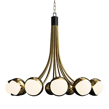 Elegant Benedict Chandelier 3D model image 1 