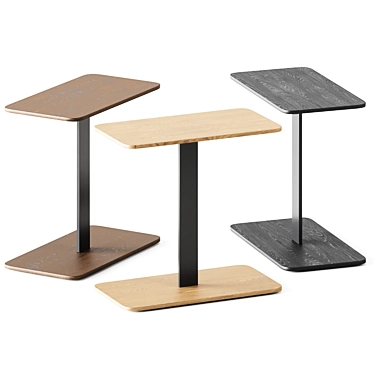 Sleek Serra Low Wooden Table 3D model image 1 