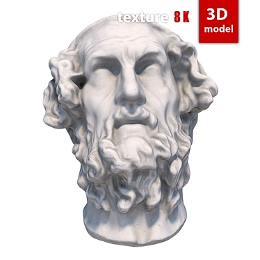 Homer's Plaster Head Sculpture 3D model image 1 