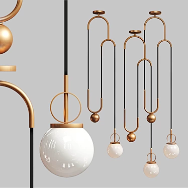 Pendant lamp Cradle Brass