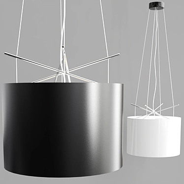 Modern Replica Pendant Lamp: FLOS Ray 3D model image 1 