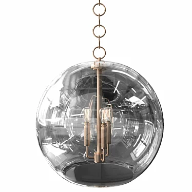 CLEAR GLASS SPHERE CHANDELIER