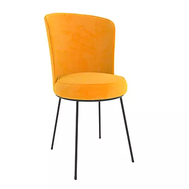 Modern Fabric Chair 3D model image 1 
