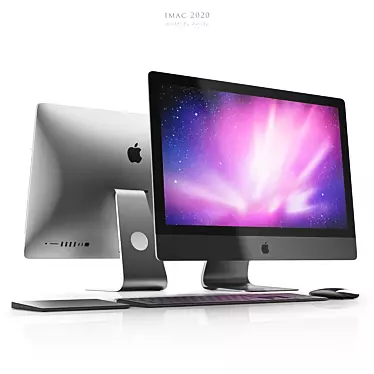 Apple iMac 2020: Versatile Screen Positioning Controller 3D model image 1 