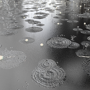 Animated Rain with Hail - Adjustable and Realistic 3D model image 1 