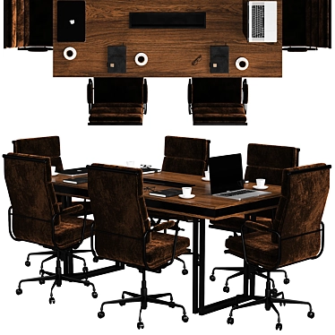 Modern Conference Table 2015 3D model image 1 