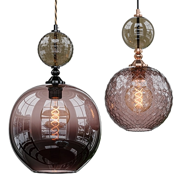 Luminous Pop Pendant Lights 3D model image 1 