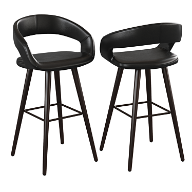 Brynn 29" Barstool: Modern and Stylish 3D model image 1 