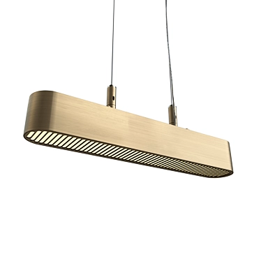 Brass Beam Pendant Light 3D model image 1 