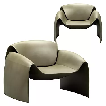 Modern Club-Armchair with Timeless Elegance 3D model image 1 