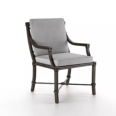 Aristo Cast Aluminum Dining Chair 3D model image 1 